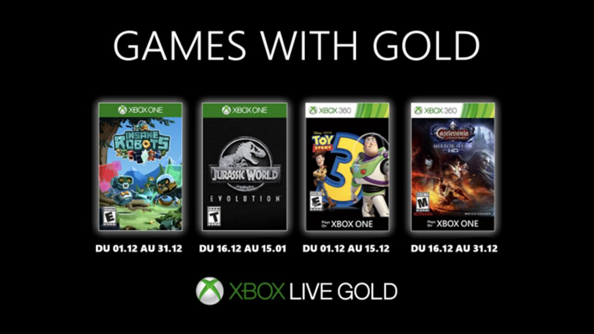 games with gold décembre 2019
