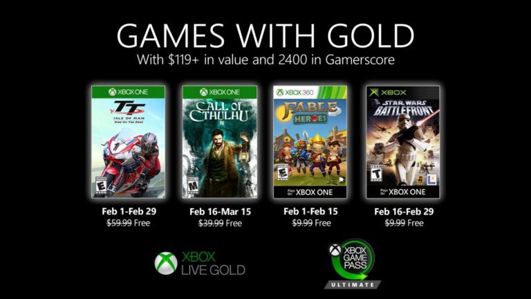Games With Gold février 2020