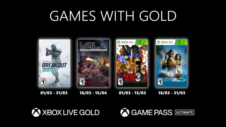 Xbox Games With Gold mars 2021