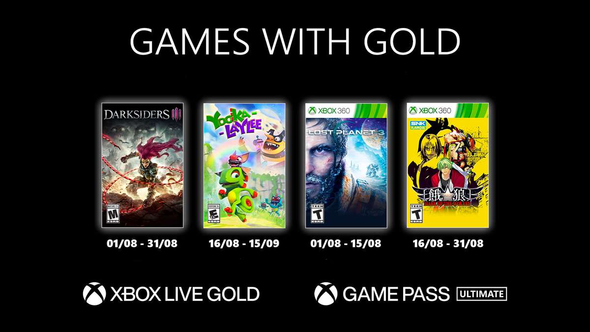 Xbox Games With Gold août 2021