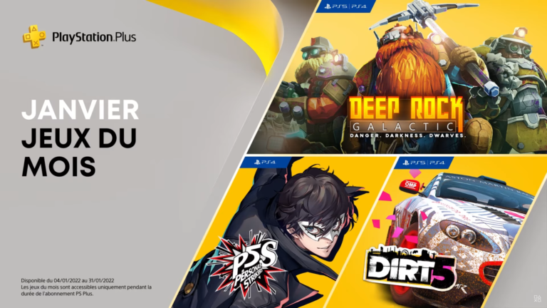 PS plus janvier 2022