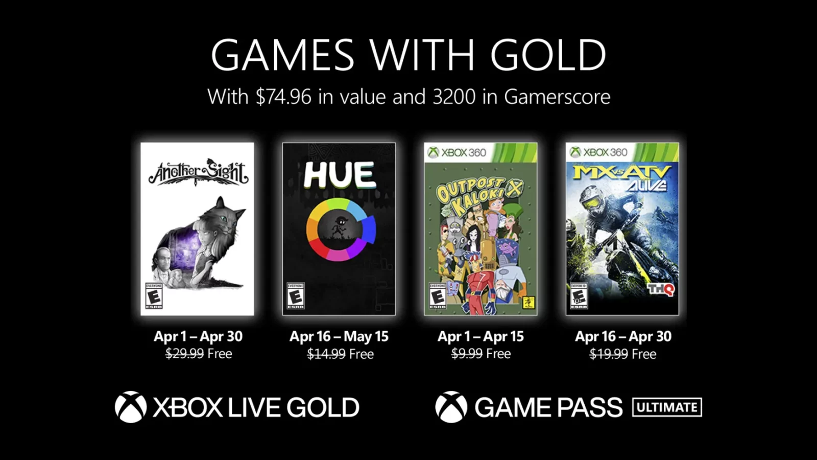 games with gold avril 2022