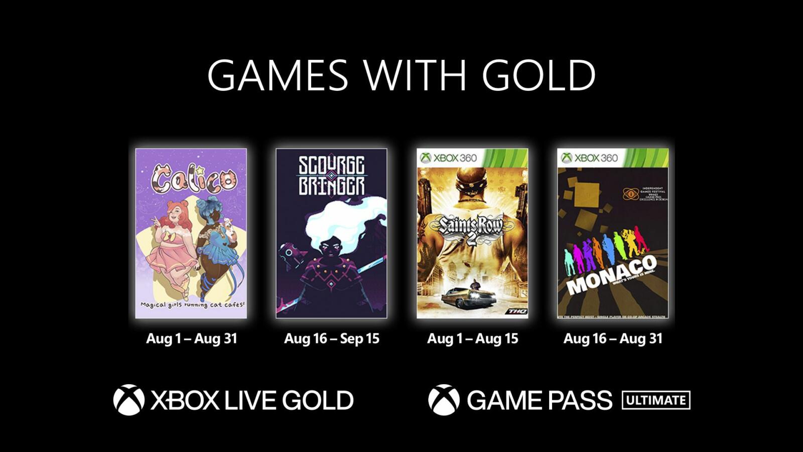 Games With Gold août 2022