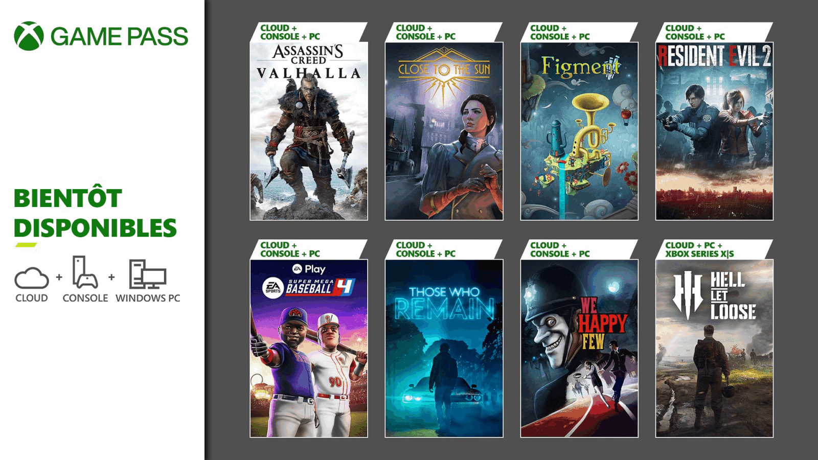 Game Pass janvier 2024