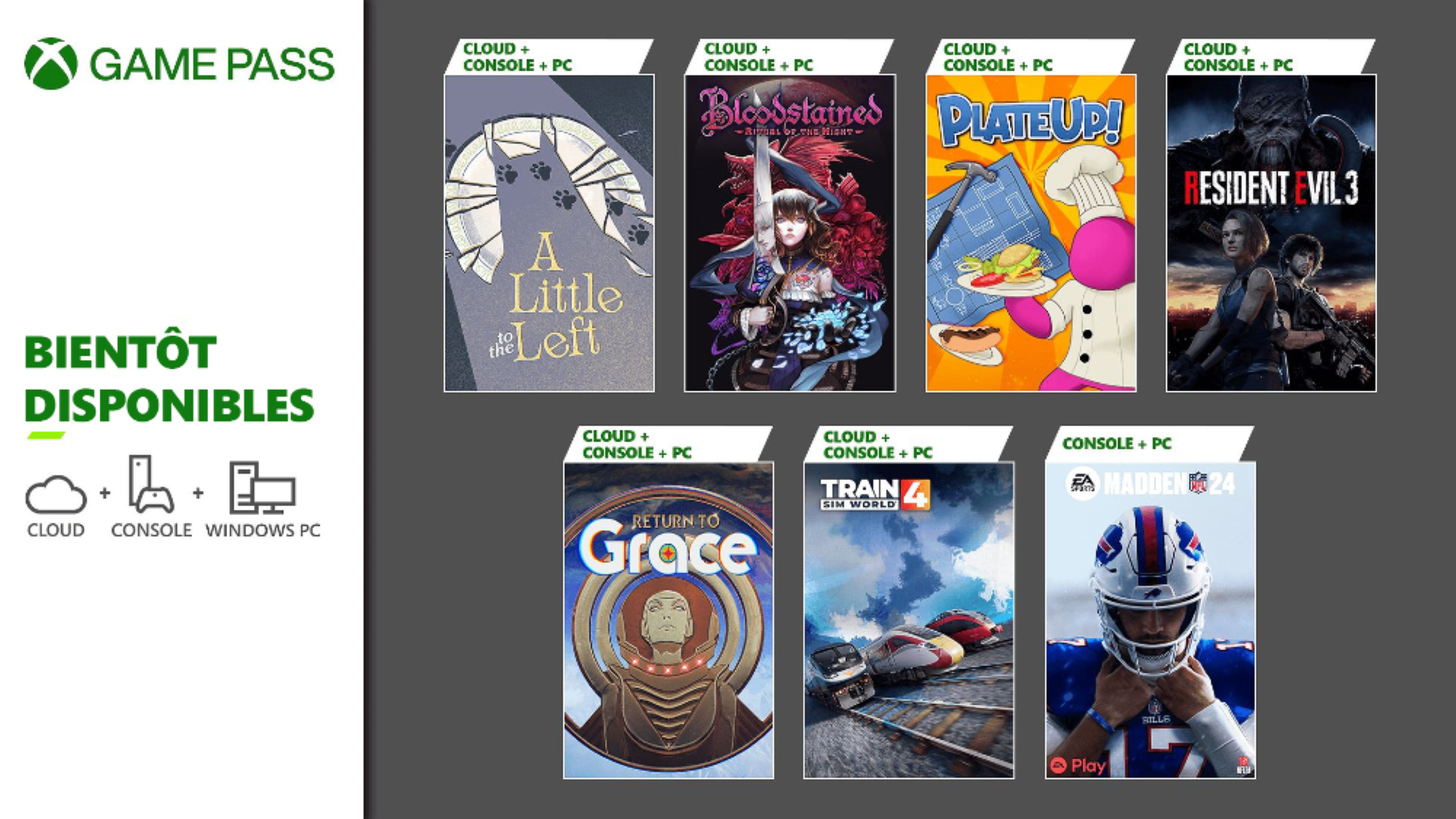 xbox game pass fevrier 2024 Grand
