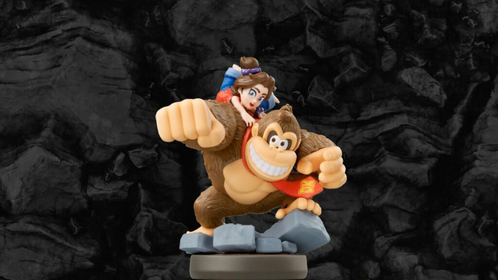 Donkey Kong Bananza : Pauline et terrain destructible au menu 4 Amiibo Donkey Kong Bananza