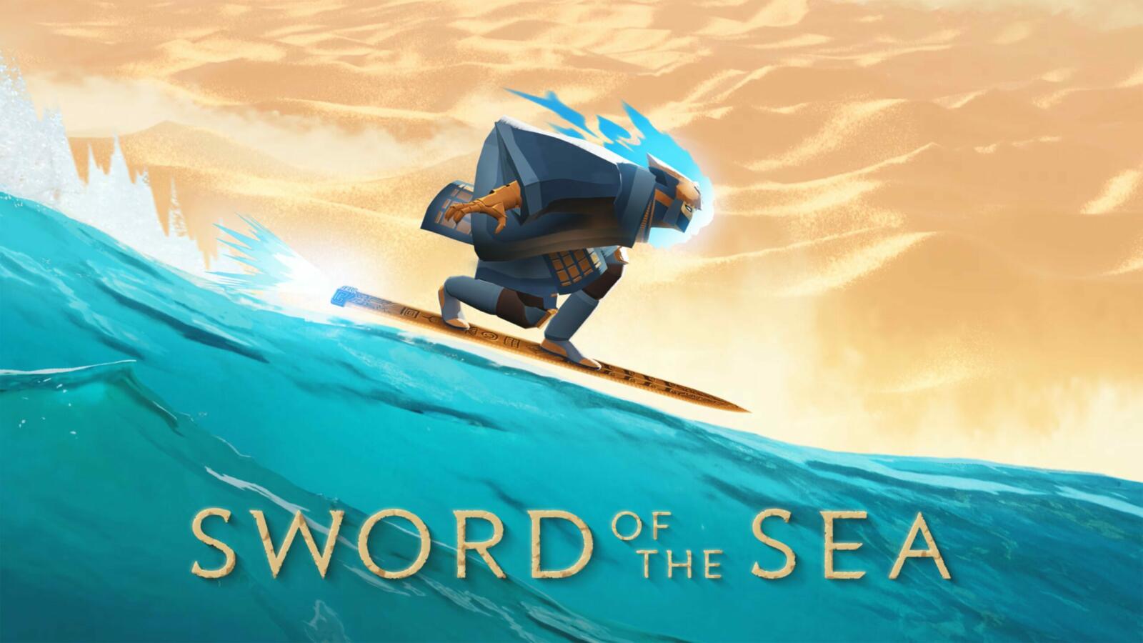 Artwork officiel de Sword of the Sea avec le logo