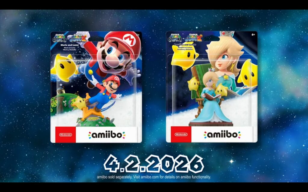 Amiibo pour la sortie de Super Mario Galaxy Switch