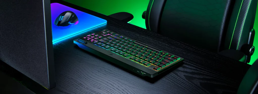 razer blackwidow v4 low profile tenkeyless hyperspeed wireless bluetooth desktop