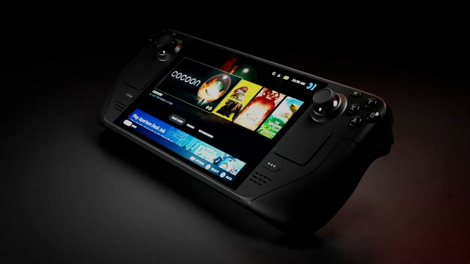 image officielle du Steam Deck Oled de Valve