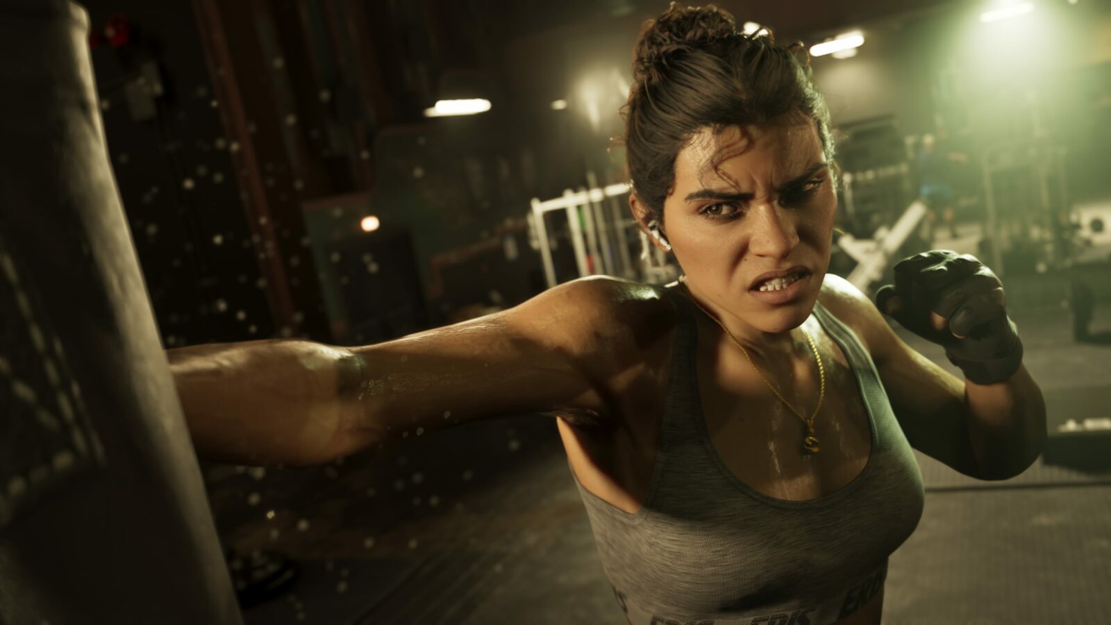 Lucia Caminos qui boxe dans GTA VI