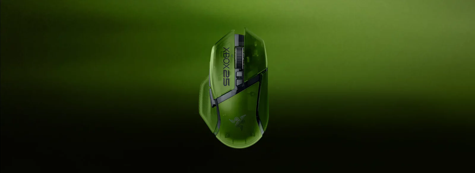 Souris Razer Basilisk V3 Pro 35K Xbox 25 Anniversary Edition vert translucide