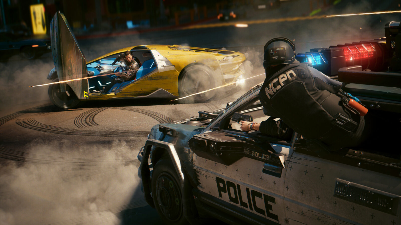 Fusillade dans Cyberpunk 2077