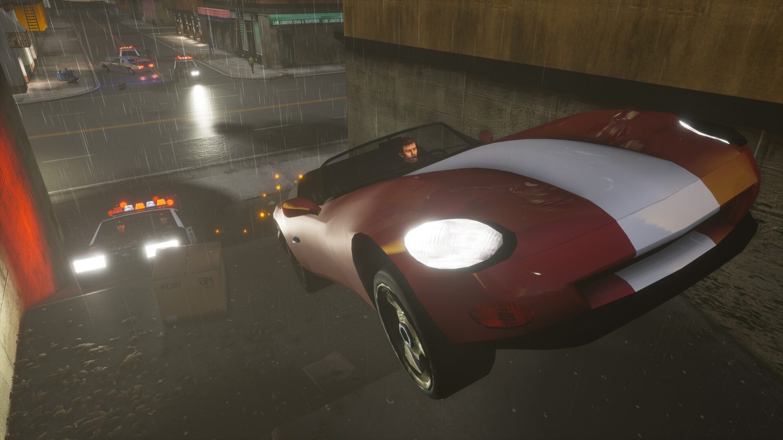 Echo : GTA 3 Definitive Edition, la même liberté à vingt-cinq ans d'écart Claude qui décolle dans GTA III Definitive Edition
