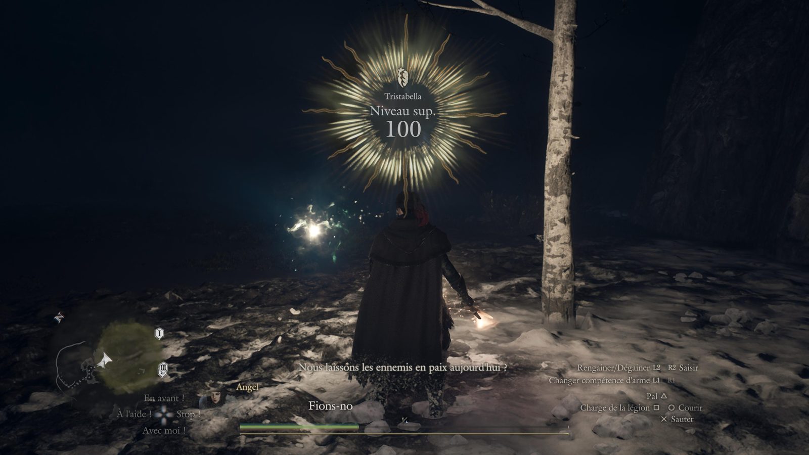 DRAGON'S DOGMA 2: DARK ARISEN, LA VERSION ULTIME DU JEU DE CAPCOM Montée de niveau 100 de la pionne Tristabella à Norgan, interface de jeu en français