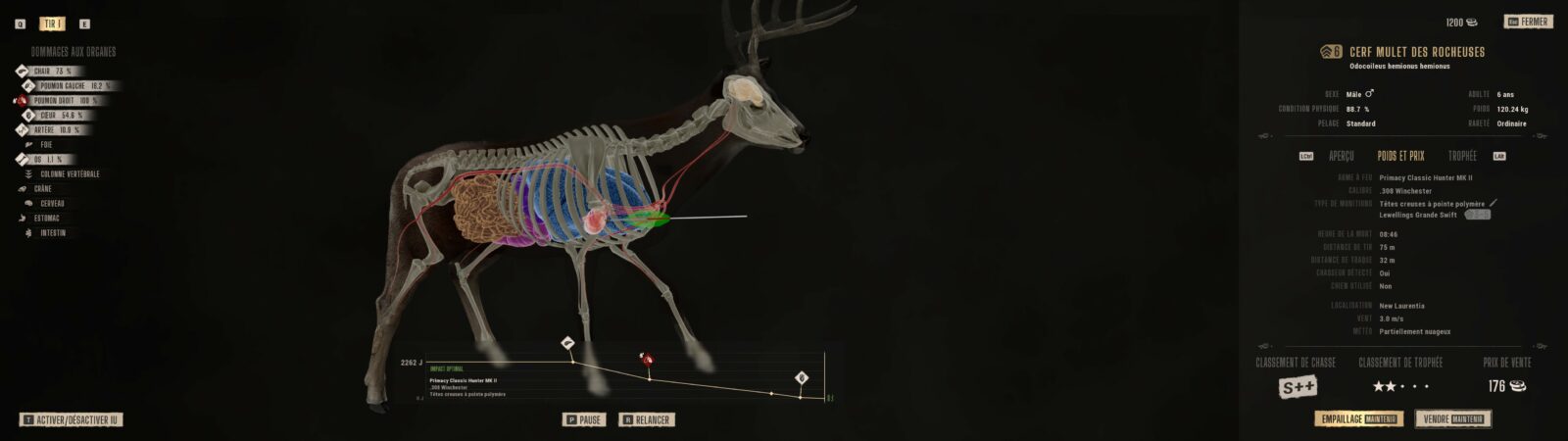 Way of the Hunter 2 : Soudain j'ai vu passer des oies sauvages Analyse d'un cerf mulet mâle à la caméra de chasse