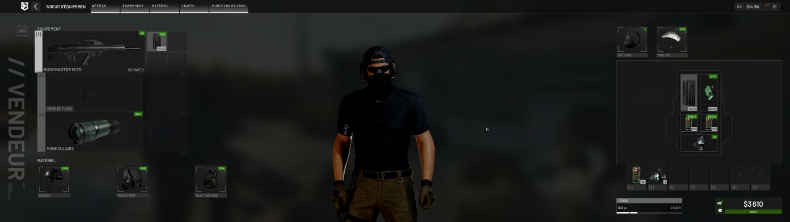 Wardogs : Du renouveau dans le monde des FPS et ça fait du bien Achat d'équipement chez le vendeur de Wardogs : fusil, casque et gilet tactique