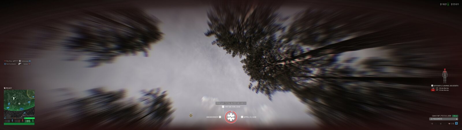 Wardogs : Du renouveau dans le monde des FPS et ça fait du bien Écran d'attente de ranimation à terre dans Wardogs avec l'option d'appel à l'aide